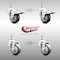 Service Caster 3 Inch 316SS Thermoplastic Rubber 3/8 Inch Threaded Stem Caster Lock Brake, 2PK SS316TSTTL20S314-TPRB-381615-2-S2 - alternate 6